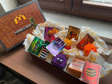 ✅ ORIGINALE MINECRAFT BOX MC DONALD'S EDIZIONE LIMITATA EDITION + 6 CARTE CARDS 