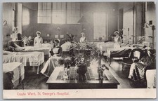 LONDON St George's Hospital Crayle Ward Postcard Postally Used 1907