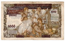 JUGOSLAVIA - BANCONOTA DA 1000