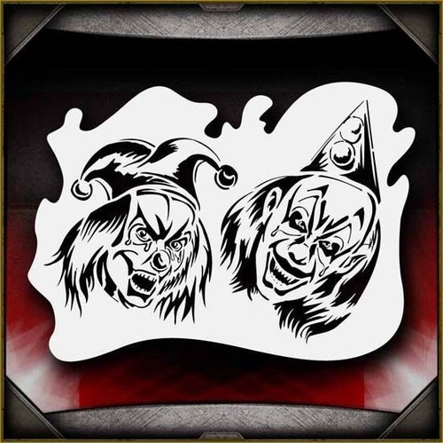 Clowns aerografo stencil - 6,