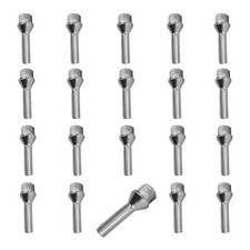 20 Bulloni ruota conico 60° M14x1,5 43mm Argento per FIAT Scudo I Ulysse II Viti