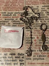 RARO LOTTO RELIQUIE VINTAGE SANT'ANTONIO PADOVA: rosario con scatola vaticana e portachiavi