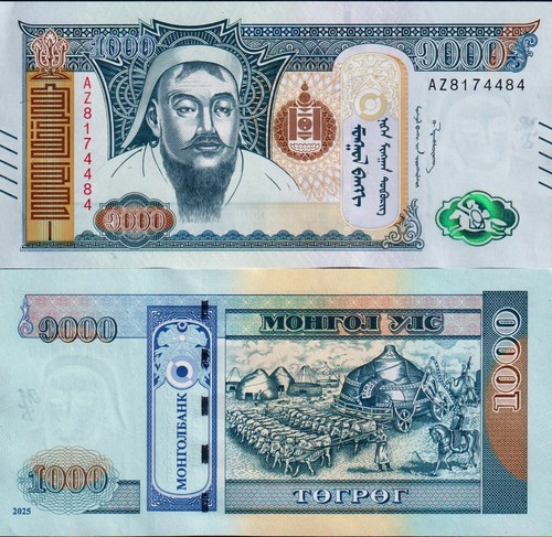 Mongolia 1000 tugrik 2025 - -,