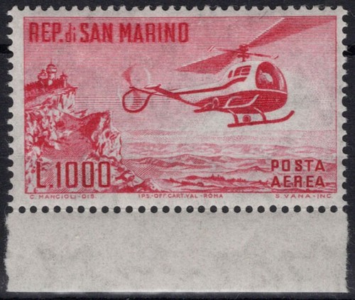 San marino 1961 posta aerea - 1961,
