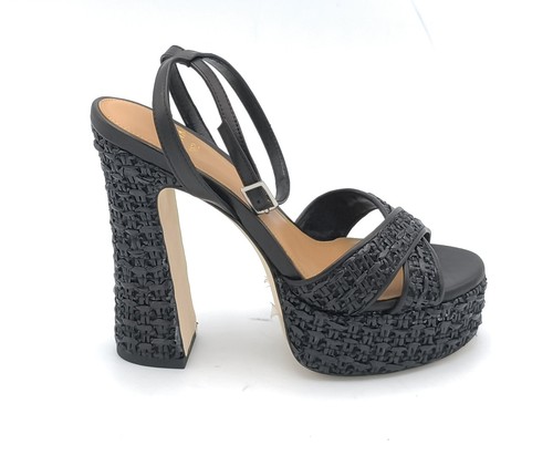 Chantal h2589 black raffia - black,