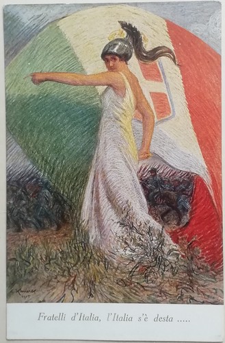 Cartolina fratelli italia - cartolina, d'italia