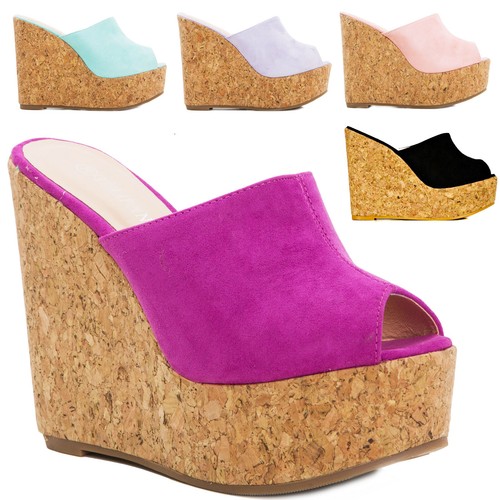 Scarpe donna sandali zeppe