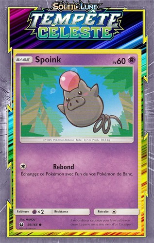 Spoink sl07 tempête celeste - spoink,