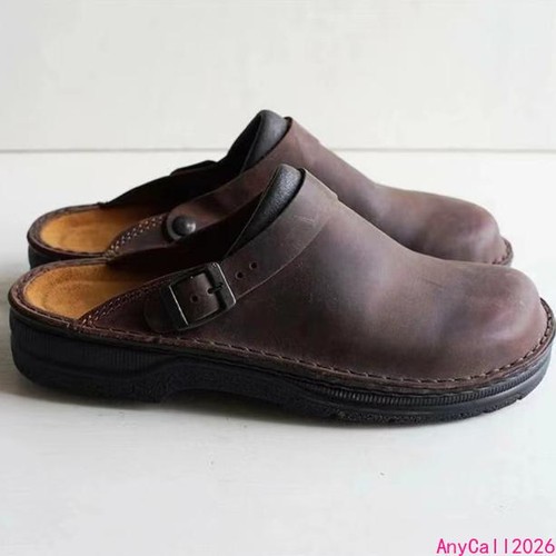 Sandali mules uomo punta tonda - sandali,