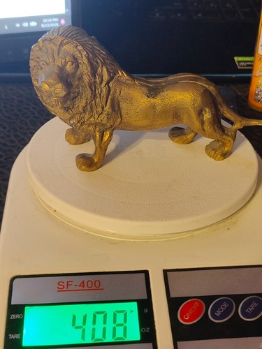 Statua leone scaffale - , ottone