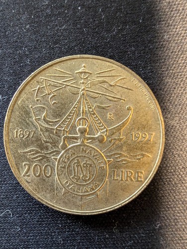 200 lire commemorativa - lire,