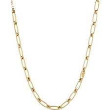Liu Jo Collezione Chain LJ1594 Collana in acciaio laminato oro e cristalli