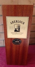 Aberlour Whisky 1970 Pure Higland Malt Scatola Legno Box