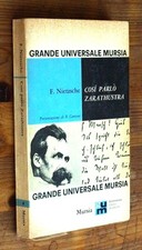 F. W. NIETZSCHE: Così parlò