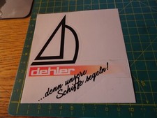 ADESIVO VINTAGE STICKER KLEBEr  dehler denn unsere schiffe segeln