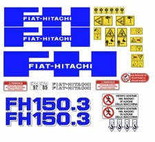 Fiat-Hitachi FH 150.3 LCM - LCT decalcomanie adesive, kit Completo