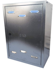 Cassetta per contatore gas + schienale zincata 6/10 da montare, kit di montaggio