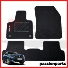 TAPPETI PEUGEOT 3008 HYBRID DAL 2016 IN MOQUETTE CON RICAMO E 2 FISSAGGI 