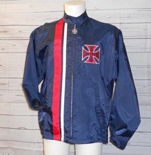 Giacca giubbotto moto custom antivento West Coast Choppers blu Large