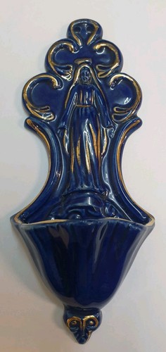 Ancien benitier porcelaine - ancien,
