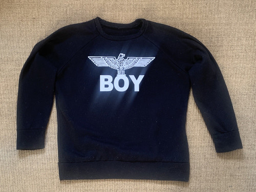 Felpa nera grande boy - nera,