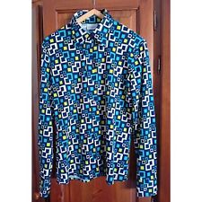 Camicia Donna Fantasia Stefanel, Maglia Donna XL  Anni 70 80 Camicia Vintage
