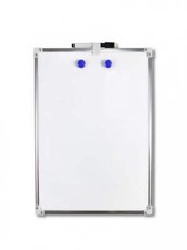 LAVAGNETTA MAGNETICA LAVAGNA BIANCA CANCELLABILE CON CALAMITE PENNARELLO 20X30CM