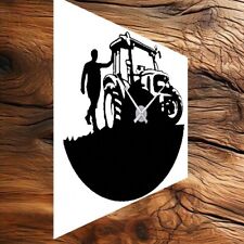 Orologio da parete disco in vinile agricoltura agraria Trattore idea regalo