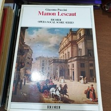 Giacomo Puccini Manon Lescaut spartito Canto e Pianoforte Ed. Ricordi