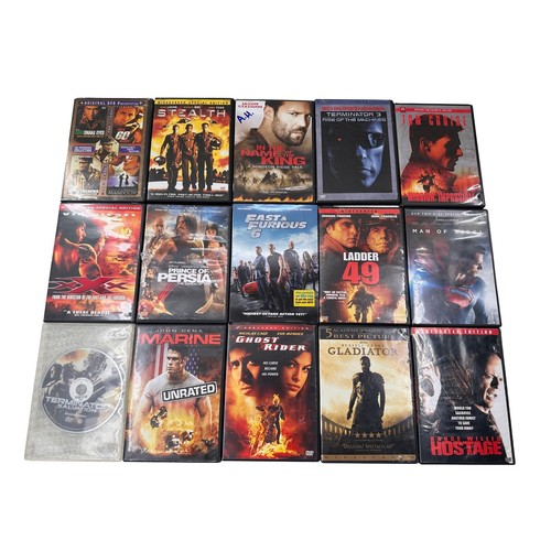 Action movie dvd lot films - action,