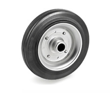 Ruota Ruote in Gomma Nera Sciolta Ø 100 mm Portata 80 Kg  Øasse perno 12 mm