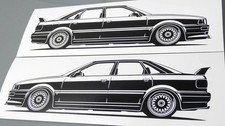 Adesivo audi sagoma - b4,