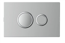 Fluidmaster Piastra Scarico Pneumatica Cromata 264X164mm 1000Z-033-P1