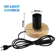 Lampada Da Tavolo Moderna in Legno Retro E27 Lampada Da Scrivania Deco Lampade D