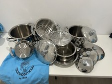 batteria di pentole acciaio