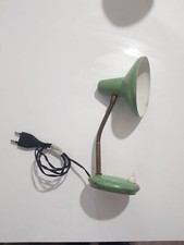LAMPADA ABATJOUR TAVOLO ANNI 40/50 ALLUMINIO VERNICIATO VINTAGE EPOCA