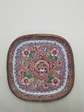 Piattino vintage miniature, smalto cinese