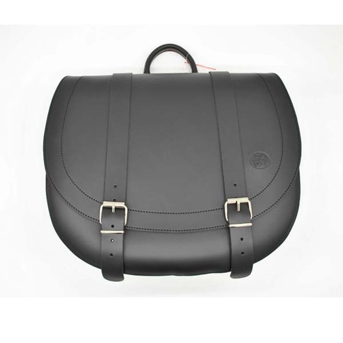 Borsa bisaccia cuoio nera - in,