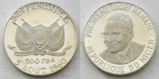 NIGER - 500 franchi 1960 Diori