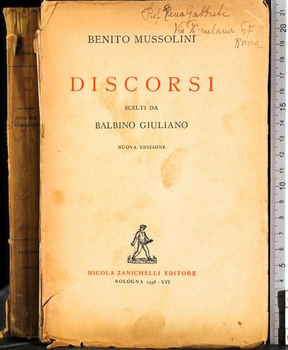 Discorsi benito mussolini - benito,