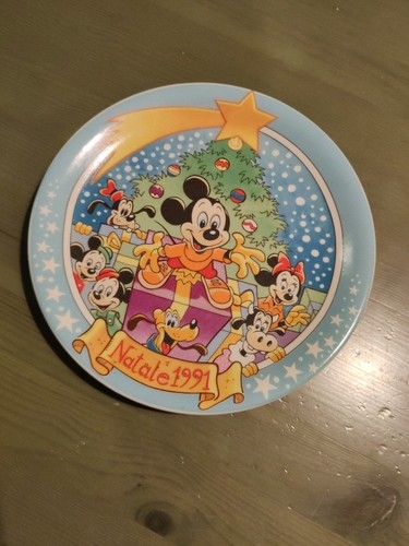 Piatto natale disney 1991 - piatto,