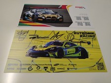 Driver card Signed BMW Porsche Gt World 2024 Cartoline piloti Autografate 