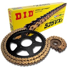 Kit catena DID acciaio 525VX3