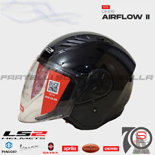 Casco Jet Moto LS2 OF616 Airflow II Nero Lucido 366161012