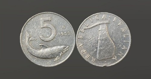 1953 italia lire moneta - 1953,