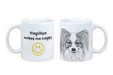 Papillon tazza con il cane Mi