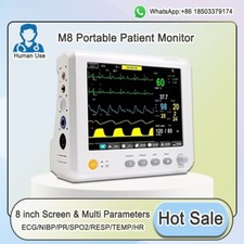 Monitor portatile 8 pollici Vital Signs multiparametro ECG/NIBP/PR/SPO2/RESP/TEMP