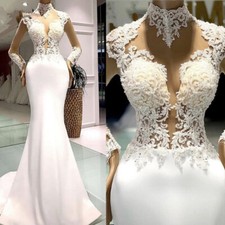 Satin Mermaid Wedding Dresses