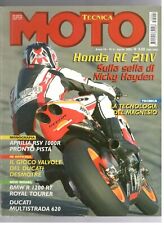 MOTO TECNICA 4/2005 HONDA RC 211V-APRILIA RSV 1000R-BMW R 1200 RT-DUCATI M. 620