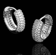 Orecchini con pietre zirconi di "PREZIOSI" confezione aperta mai indossati